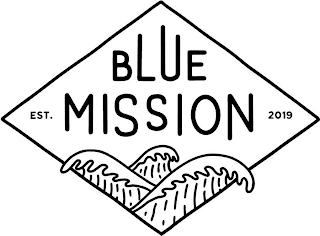 BLUE MISSION EST. 2019 logo
