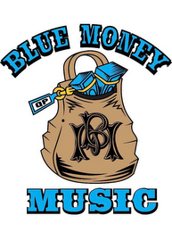 BLUE MONEY MUSIC QP BM logo