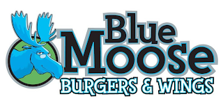 BLUE MOOSE BURGERS & WINGS logo