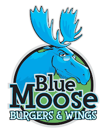 BLUE MOOSE BURGERS & WINGS logo