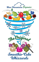 BLUE MOUNTAIN ORGANICS THE ORIGINAL SMOOTHIE-CUBE WHIZZARDS logo