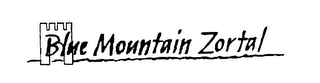 BLUE MOUNTAIN ZORTAL & DESIGN logo