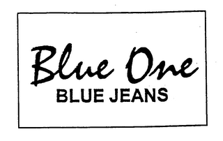 BLUE ONE BLUE JEANS logo
