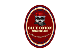 BLUE ONION MARKETPLACE WWW.BLUEONIONMARKETPLACE.COM logo