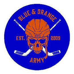 BLUE & ORANGE ARMY EST. 2009 logo
