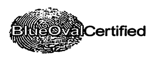BLUE OVAL CERTIFIED logo