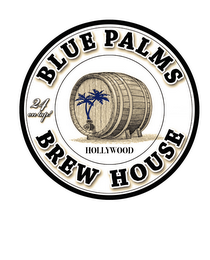 BLUE PALMS BREW HOUSE HOLLYWOOD 24 ON TAP! logo