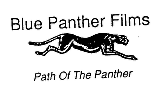 BLUE PANTHER FILMS PATH OF THE PANTHER logo