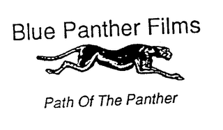 BLUE PANTHER FILMS PATH OF THE PANTHER logo