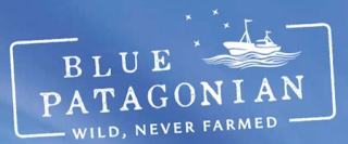 BLUE PATAGONIAN WILD, NEVER FARMED logo