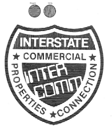 BLUE RED INTERSTATE COMMERCIAL PROPERTIES CONNECTION INTER COMM logo