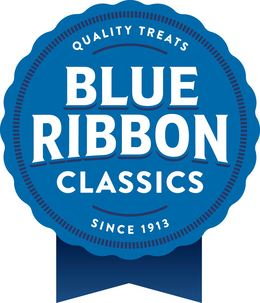 BLUE RIBBON CLASSICS QUALITY TREATS SINCE 1913