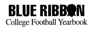 BLUE RIBBON COLLEGE FOOTBALL YEARBOOK logo