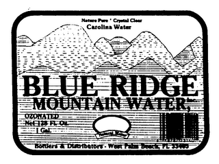 BLUE RIDGE MOUNTAIN WATER logo