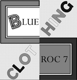 BLUE ROC 7 CLOTHING logo