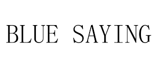 BLUE SAYING logo