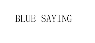 BLUE SAYING logo