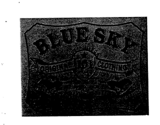 BLUE SKY ORIGINAL 101 CLOTHING QUALITY BRAND DENIM LOS ANGELES C.A. SPECIAL EDITION MADE IN U.S.A. logo