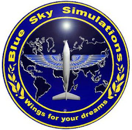 BLUE SKY SIMULATIONS WINGS FOR YOUR DREAMS logo