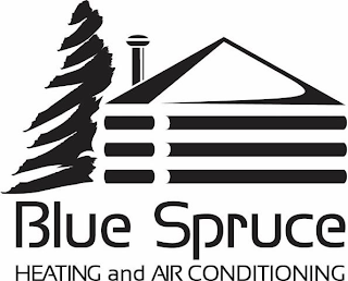BLUE SPRUCE HEATING AND AIR CONDITIONING logo