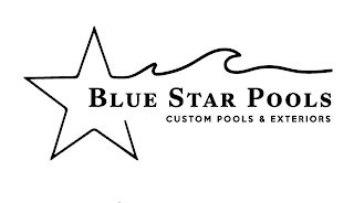 BLUE STAR POOLS CUSTOM POOLS & EXTERIORS logo