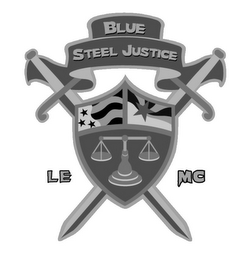 BLUE STEEL JUSTICE LE MC logo