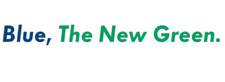 BLUE, THE NEW GREEN. logo