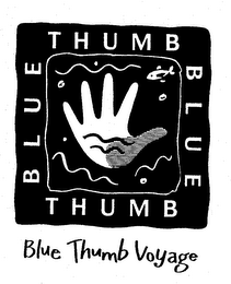 BLUE THUMB BLUE THUMB BLUE THUMB VOYAGE logo