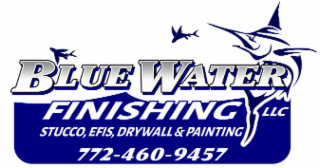 BLUE WATER FINISHING LLC STUCCO, EFIS, DRYWALL & PAINTING 772-460-9457 logo