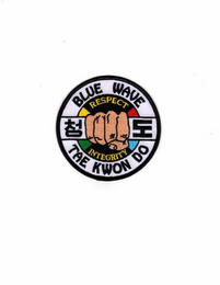 BLUE WAVE TAE KWON DO RESPECT INTEGRITY logo