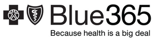 BLUE365 BECAUSE HEALTH IS A BIG DEAL logo