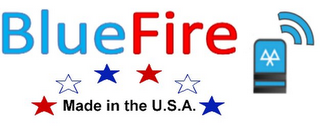 BLUEFIRE MADE IN THE U.S.A. logo