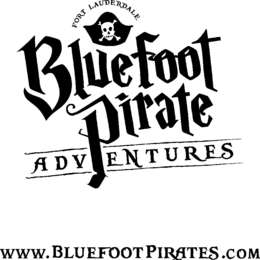 BLUEFOOT PIRATE ADVENTURES FORT LAUDERDALE WWW.BLUEFOOTPIRATES.COM logo