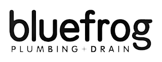 BLUEFROG PLUMBING + DRAIN logo