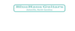 BLUEHAUS GUITAR COMPANY ASHEVILLE, NORTH CAROLINA logo