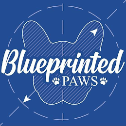 BLUEPRINTED PAWS logo