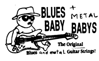 BLUES BABY METAL BABYS THE ORIGINAL BLUES AND METAL GUITAR STRINGS! logo