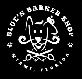 BLUE'S BARKER SHOP MIAMI, FLORIDA logo