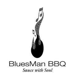 BLUESMAN BBQ SAUCE WITH SOUL logo