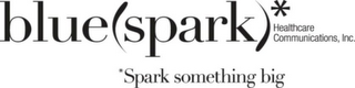 BLUE(SPARK)* HEALTHCARE COMMUNICATIONS, INC. *SPARK SOMETHING BIG logo
