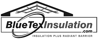 BLUETEXINSULATION .COM INSULATION PLUS RADIANT BARRIER logo