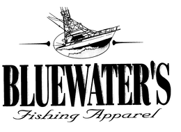 BLUEWATER'S FISHING APPAREL logo