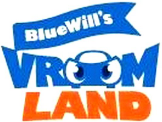 BLUEWILL'S VROOM LAND logo
