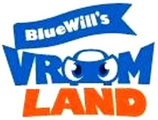 BLUEWILL'S VROOM LAND logo