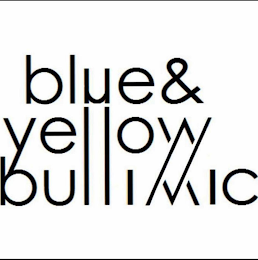 BLUE&YELLOWBULLIMIC logo