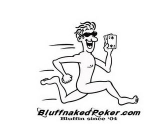 BLUFFNAKEDPOKER BLUFFIN SINCE '04 logo