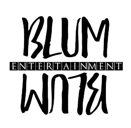 BLUM ENTERTAINMENT BLUM logo