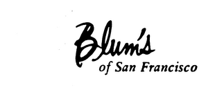 BLUM'S OF SAN FRANCISCO logo