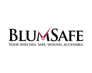 BLUMSAFE YOUR WATCHES. SAFE, WOUND, ACCESSIBLE logo