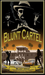 BLUNT CARTEL BLUNT WRAP CONTAINS 25 INDIVIDUALLY WRAPPED DOUBLE PACKS (50 TUBES TOTAL) logo